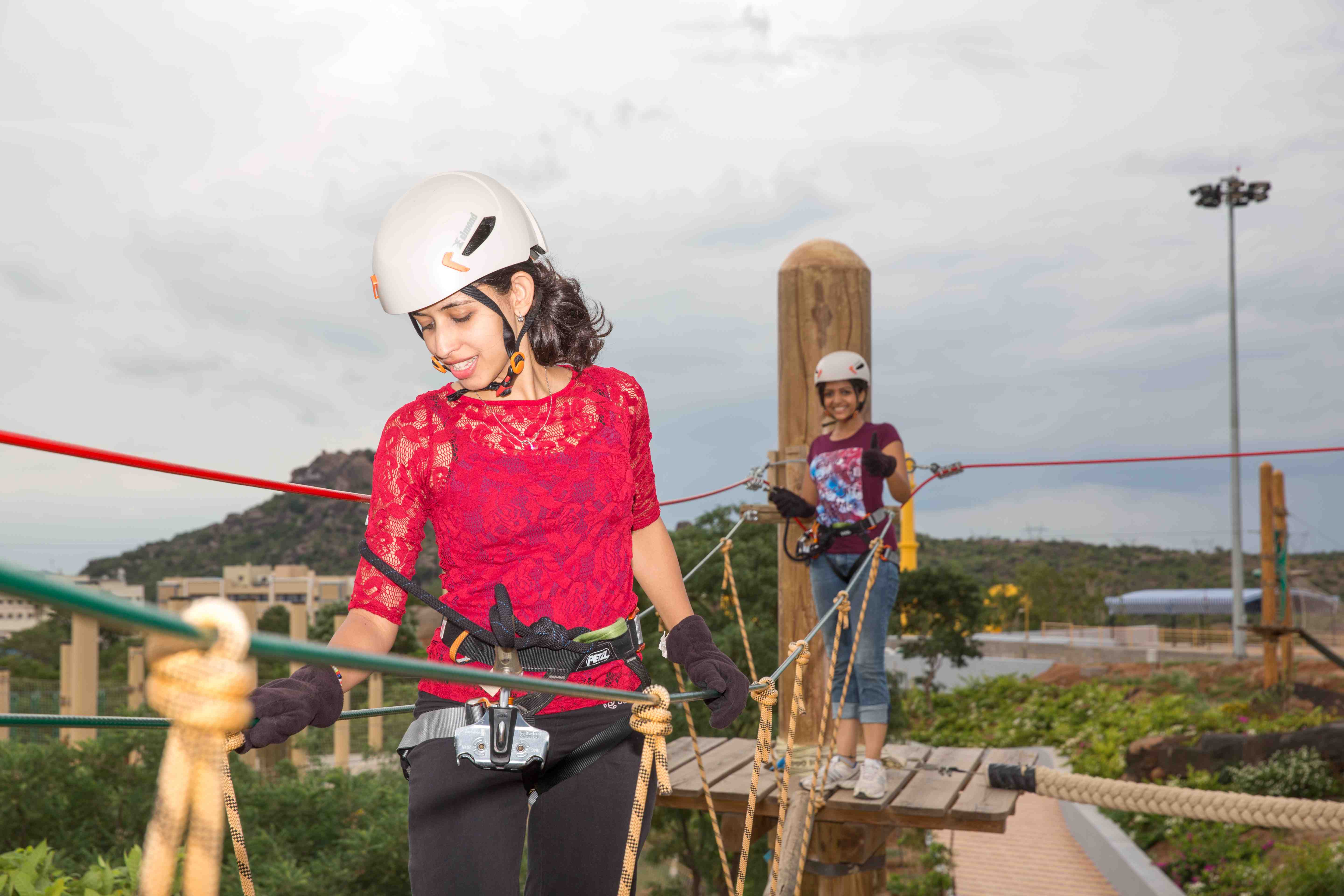 Beginner-friendly, safe adventure activities at Sahas Adventure Park — guided thrills for all ages